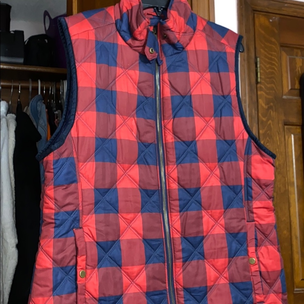 Plaid vest